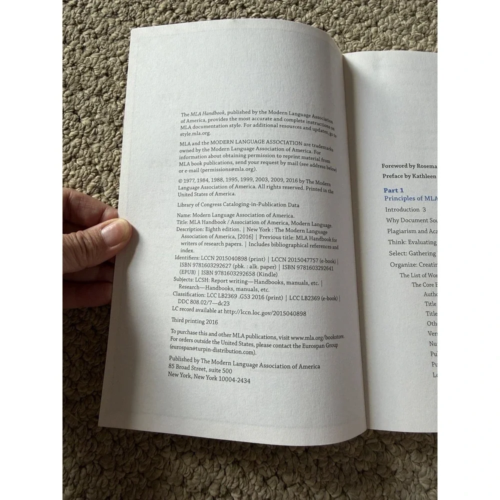 Mla Handbook Ser.: MLA Handbook by The Modern Language Association of America...